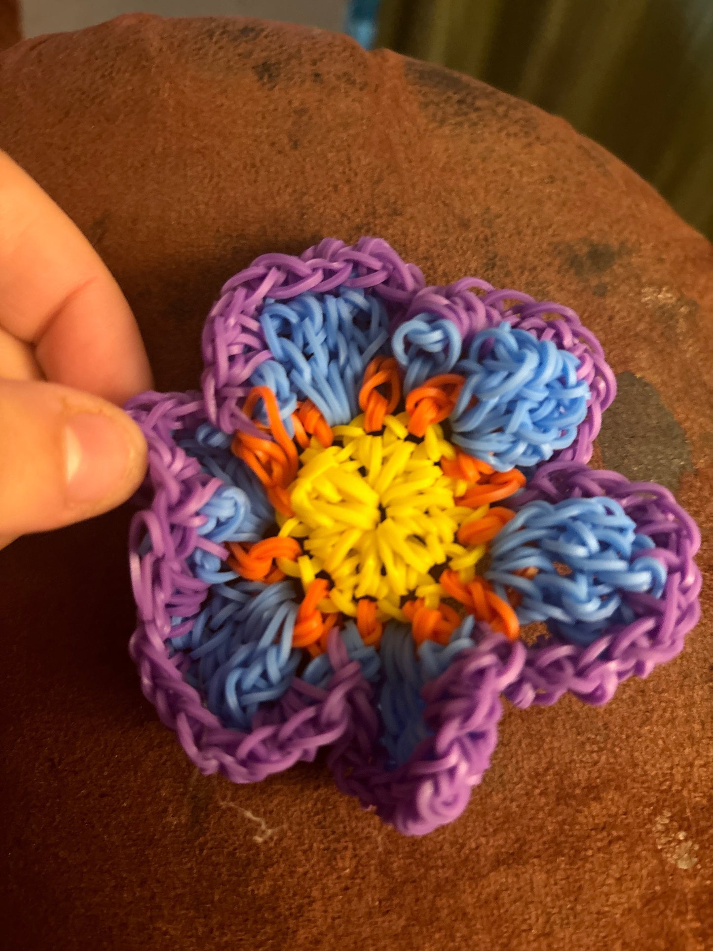 Large loom flower