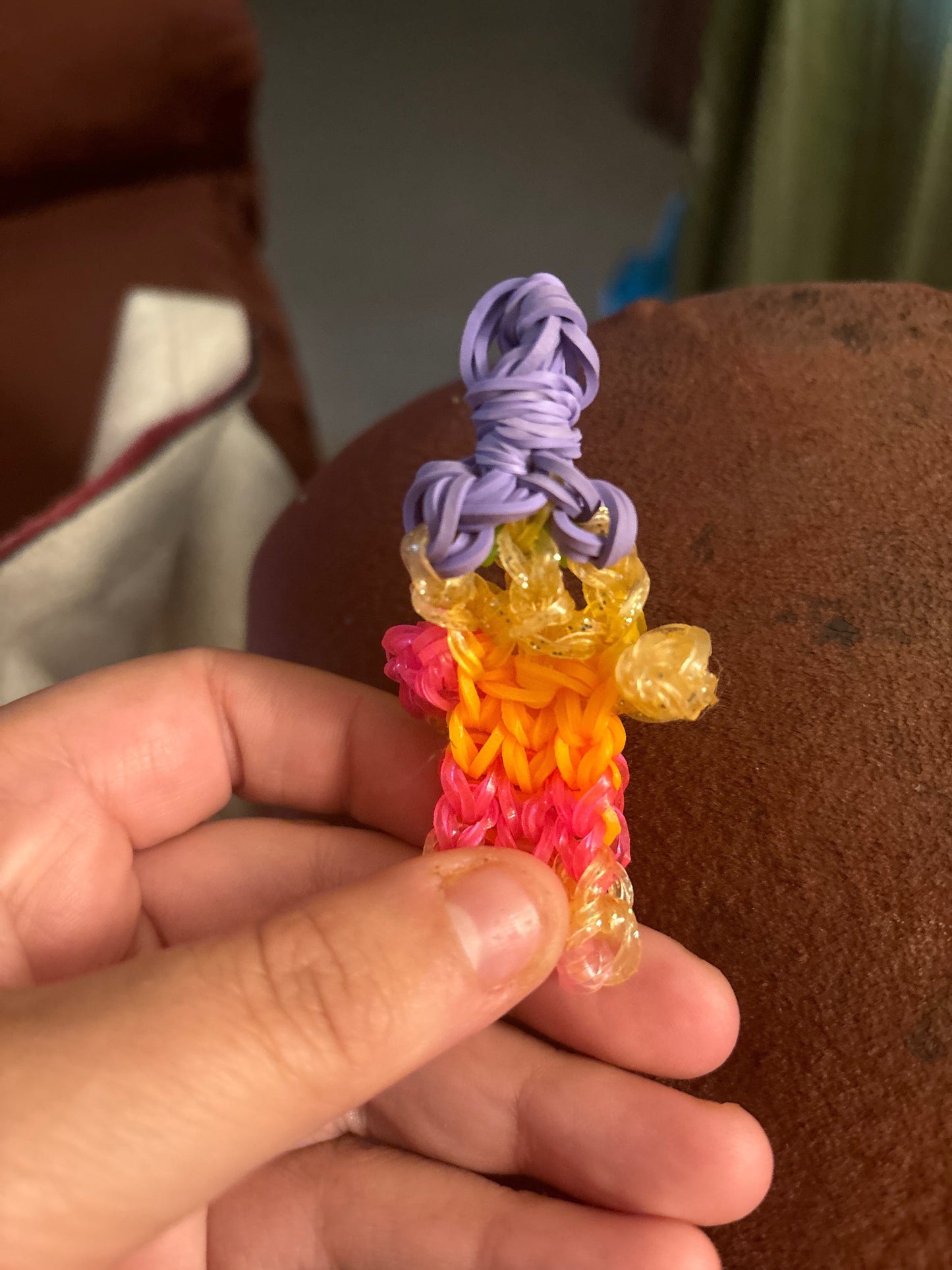 Loom Person with purple hair