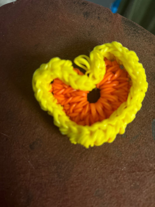 Loom Yellow heart